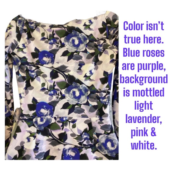 NWT sz 4 CHIARA BONI Silveria Dress LA PETITE ROBE Roses Floral Wedding Reunion - Picture 7 of 16